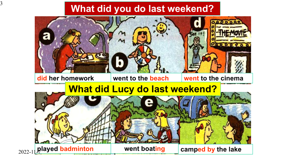 人教版英语七年级下册-Unit-12-What-did-you-do-last-weekend-Section-A(2d-3c)课件(共17张).pptx--（课件中不含音视频）_第3页