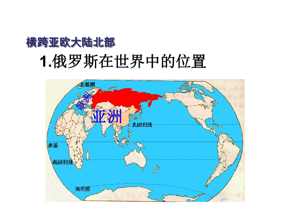 人教版七年级地理下册课件第七章第四节-俄罗斯.ppt_第1页