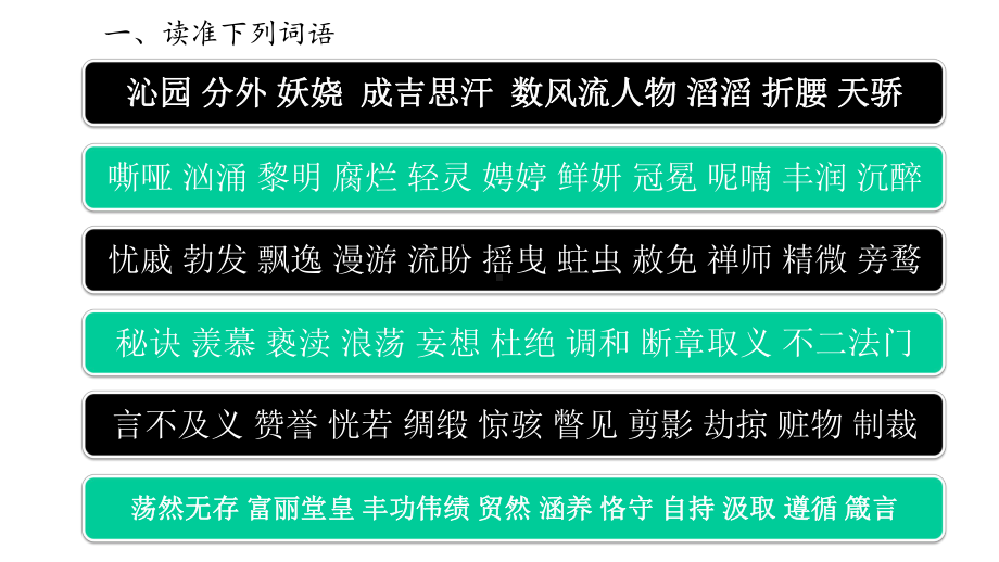 人教部编版初中语文九年级上册知识梳理(共58张)课件.pptx_第3页