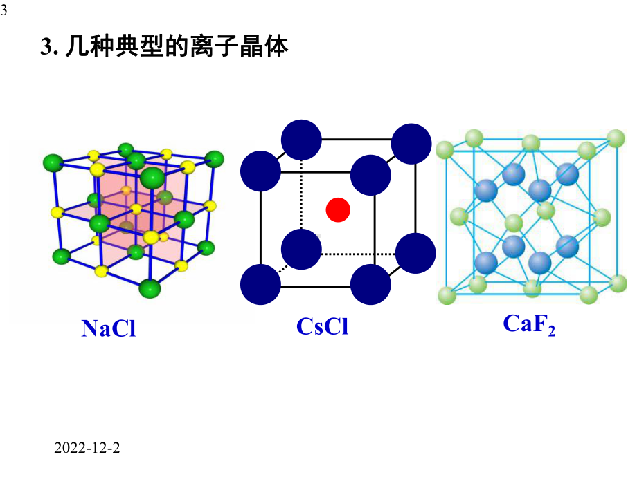 人教版高中化学选修三第三章第四节离子晶体(17张)课件.pptx_第3页