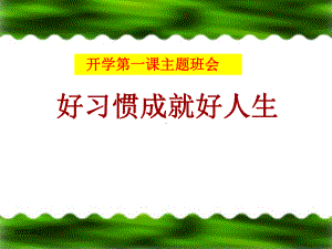 主题班会：小学生行为习惯的养成教育(开学第一课)课件.ppt