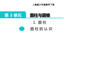 人教版小学数学六年级下册课件：我的圆柱的认识说课稿.ppt