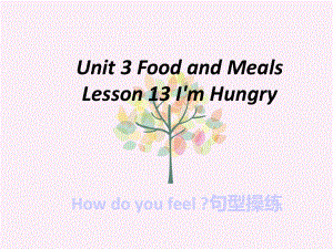 冀教版小学英语三年级下册Lesson-13-I-m-Hungry-公开课课件2.ppt（无音视频素材）