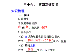 三十六、答司马谏议书(优秀课件).ppt