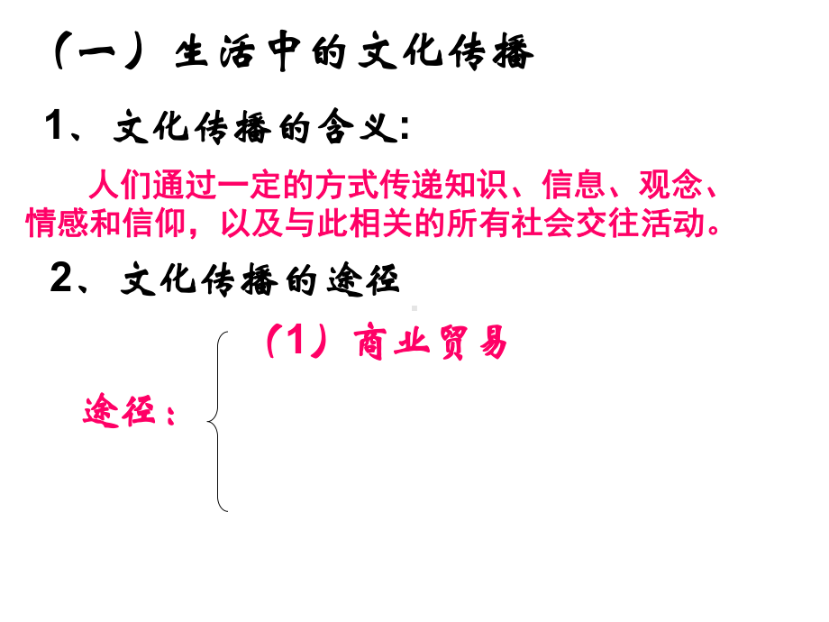 人教版高中政治必修三第三课第二框文化在交流中传播课件.ppt_第2页