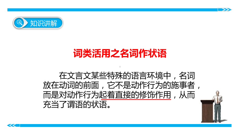 初中语文知识点(文言文阅读)词类活用之名词作状语精讲课件.ppt_第3页