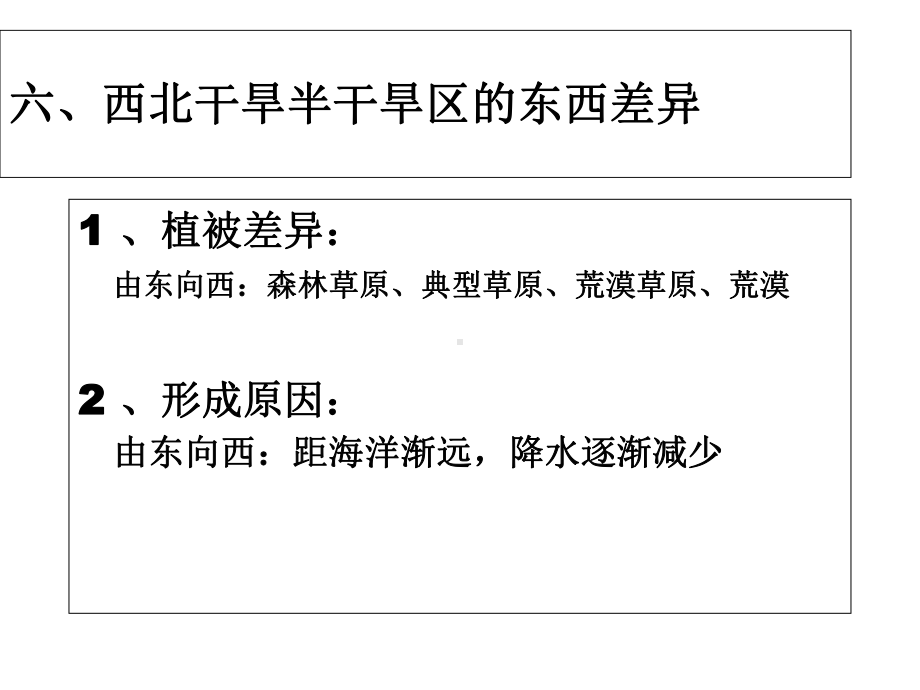 人教课标版地理必修3第一章第一节西北干旱半干旱区的东西差异课件.ppt_第2页