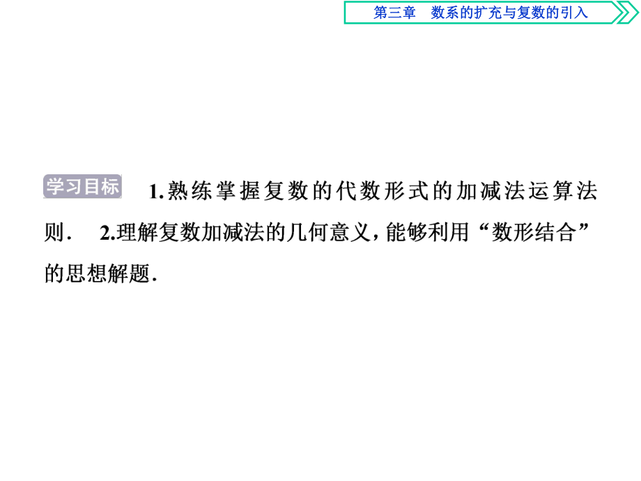 人教版数学选修1-2第三章321复数代数形式的加减运算及其几何意义课件.ppt_第2页