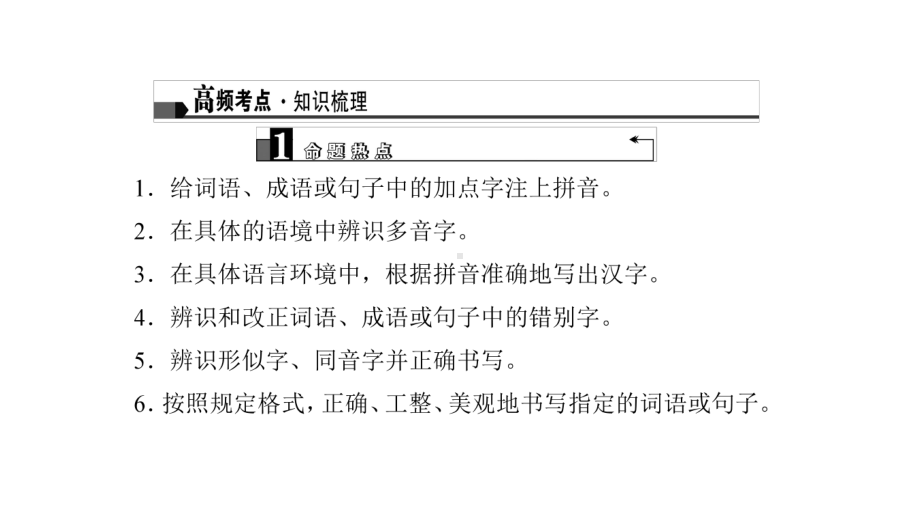 中考语文第2部分专题复习与强化训练第7讲语音、汉字与课件.ppt_第3页