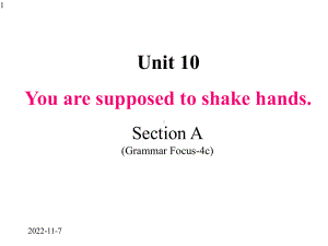 人教版九年级下册英语课件Unit-10-Section-A-(Grammar-Focus-4c).pptx--（课件中不含音视频）