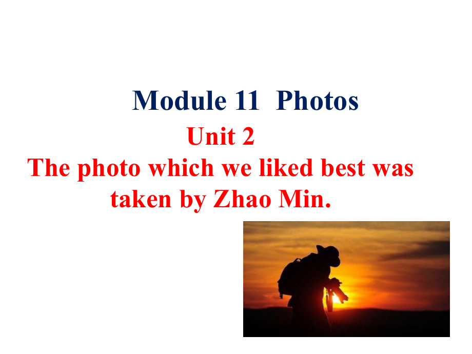 九年级英语上册Module11PhotosUnit2Thephotowhichweli课件.ppt--（课件中不含音视频）_第1页