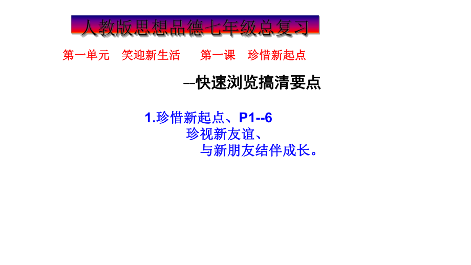 人教版七年级道德与法治上册中考知识点复习课件.ppt_第2页