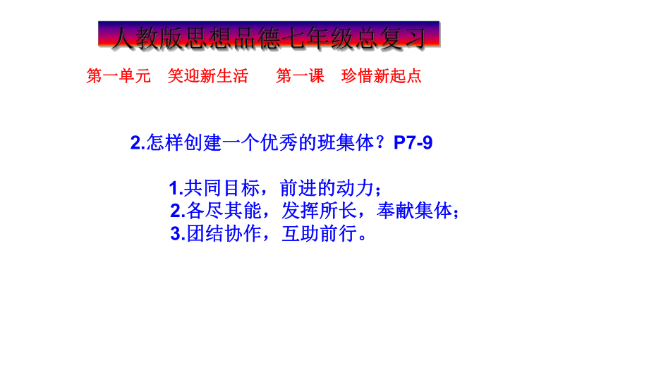 人教版七年级道德与法治上册中考知识点复习课件.ppt_第3页