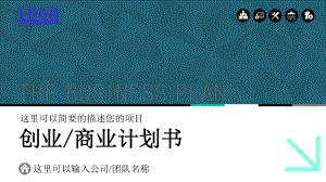 创业公司商业项目计划书模板课件.pptx