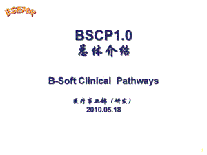 创业软件临床路径BSCP280总体介绍课件.ppt