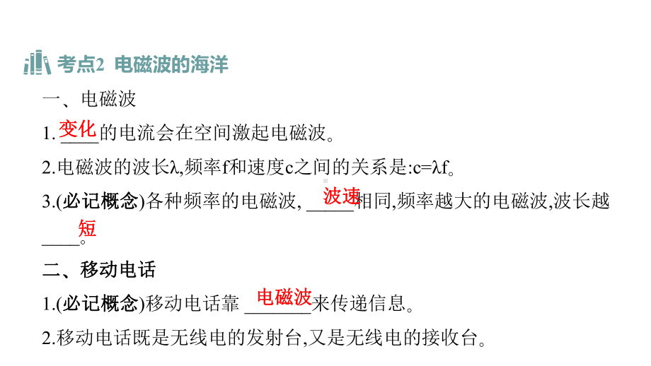 人教版九年级全一册物理-第二十一章-信息的传递-复习课件.pptx_第3页