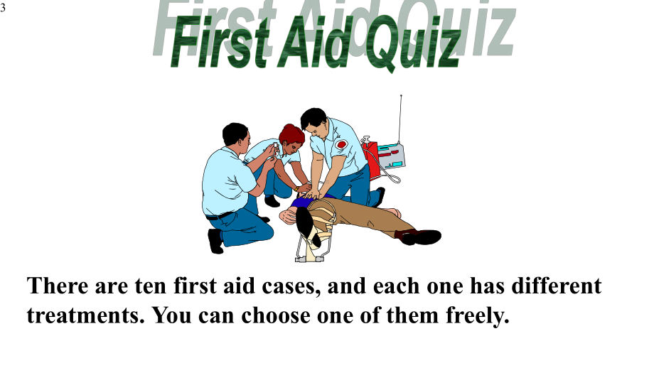 人教版高中英语必修五unit5-First-aid-(Warming-up+Reading)(共27张)课件.pptx--（课件中不含音视频）_第3页