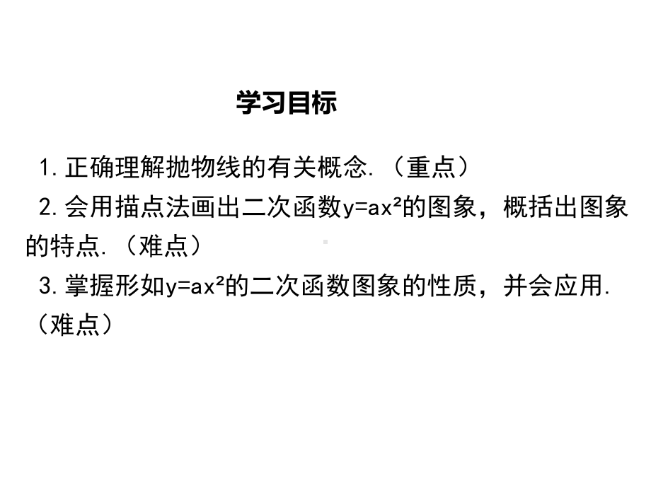 初中数学人教版初中九年级上册2212二次函数y=ax2的图象和性质公开课优质课课件.ppt_第3页