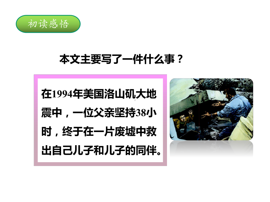 人教版五年级语文上册《17地震中的父与子》教学课件PTT.pptx_第2页