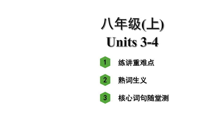 人教版中考英语知识点复习-八年级(上)-Units-3~4课件.ppt_第1页