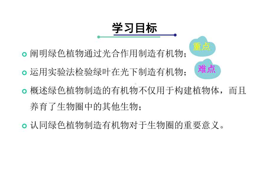 人教版七年级上册生物-绿色植物是生物圈中有机物的制造者课件.pptx_第3页