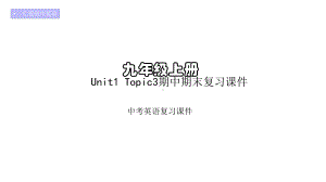 仁爱初中英语九年级上册U1T3期中期末复习课件(三).pptx