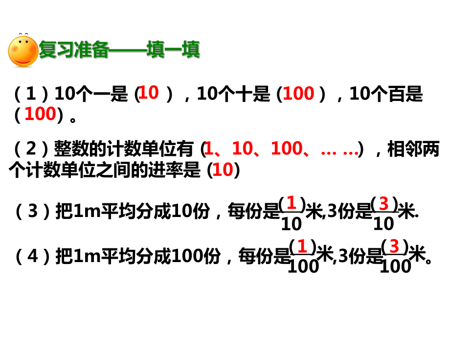 人教版四年级数学下册：411小数的意义(课件).pptx_第2页