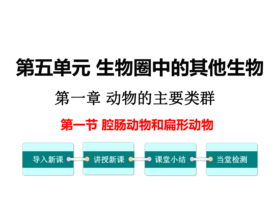 人教版初二生物上册《腔肠动物和扁形动物》教学课件.ppt_第1页