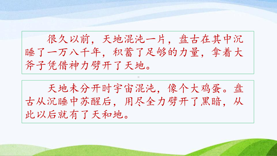 2023上部编版语文四年级上册《12.盘古开天地第二课时》.pptx_第3页