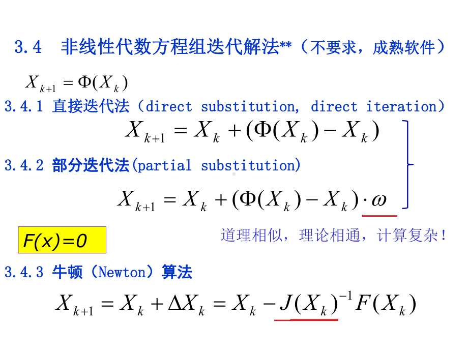 化工系统工程-非线性代数方程组迭代解法-数值计算方法课件.ppt_第2页