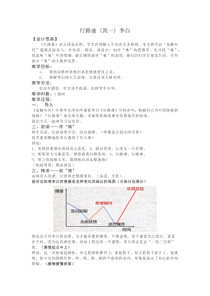 初中部编版九年级初三上册语文《诗词三首-行路难（其一）》公开课教案.docx