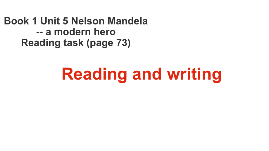 人教版高中英语必修1-Unit-5--Reading-and-writingⅠ课件(共23张).pptx--（课件中不含音视频）_第1页