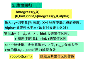 利用MATLAB进行多元线性回归课件.ppt