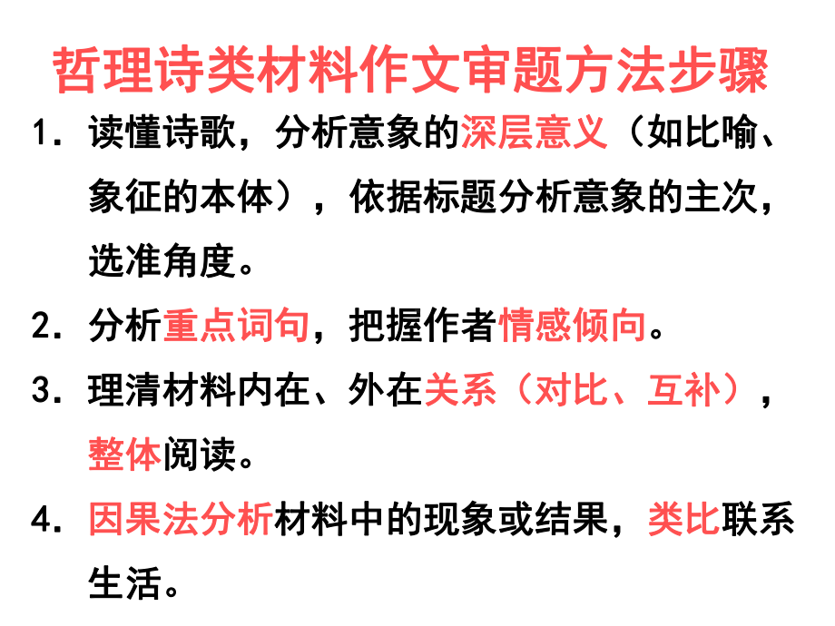 2021届高考作文指导：哲理诗类材料作文审题-(课件21张).ppt_第3页