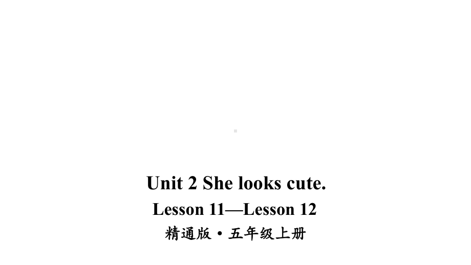 人教精通版五年级上册英语Lesson-11—Lesson-12教学课件.ppt--（课件中不含音视频）_第1页