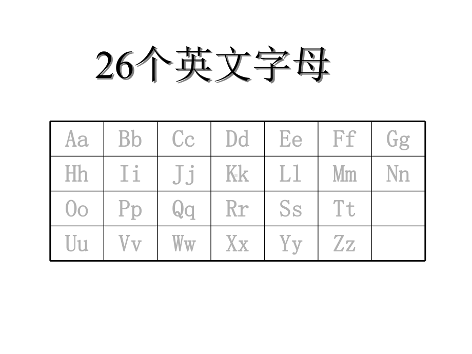 人教版(PEP)三年级英语上册英文字母笔顺教学课件.ppt_第2页