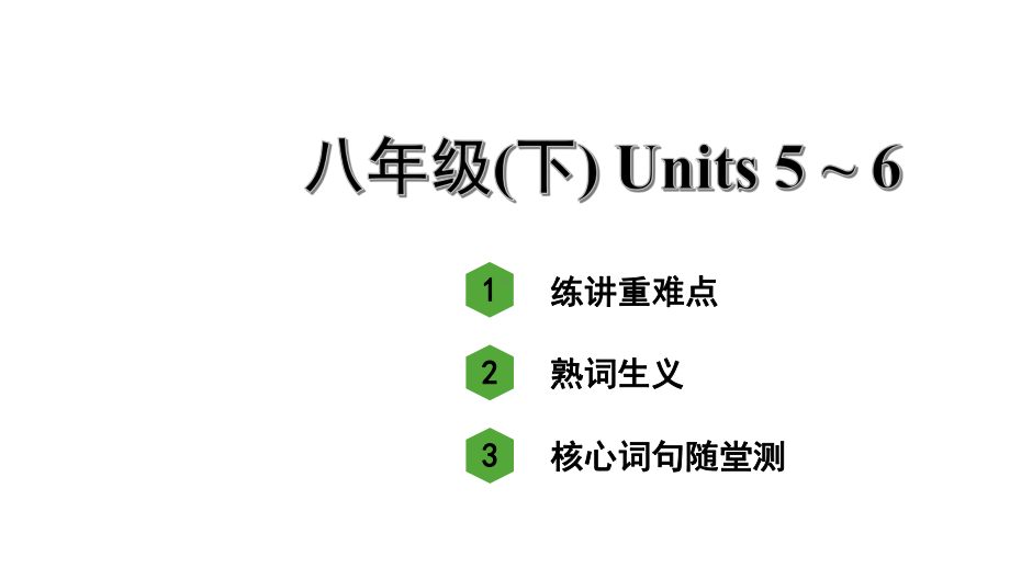 人教版中考英语知识点复习-八年级(下)-Units-5~6课件.ppt_第1页