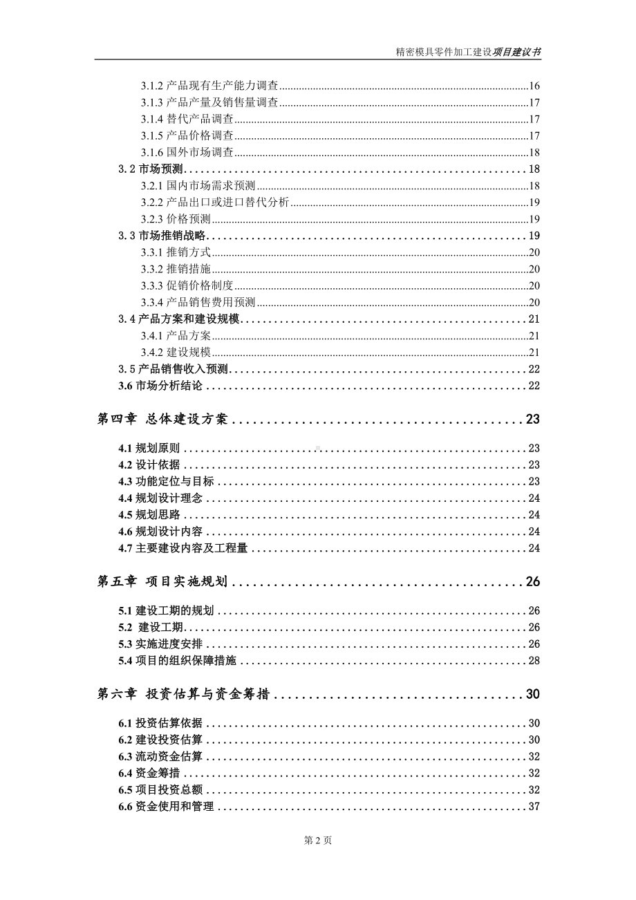 精密模具零件加工项目建议书（写作模板）.doc_第3页