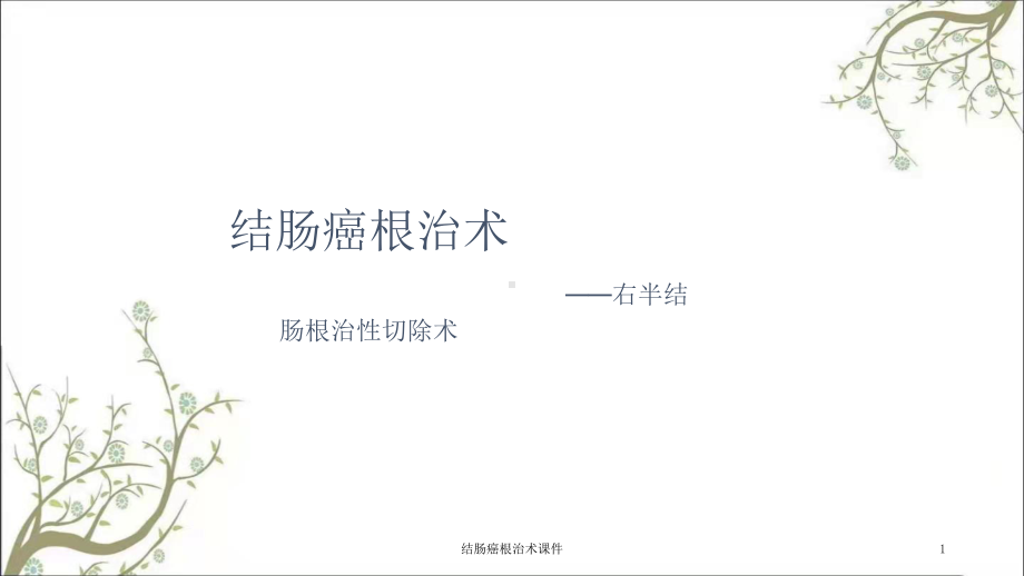 结肠癌根治术课件.ppt_第1页