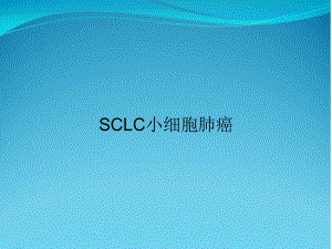 SCLC小细胞肺癌课件.ppt