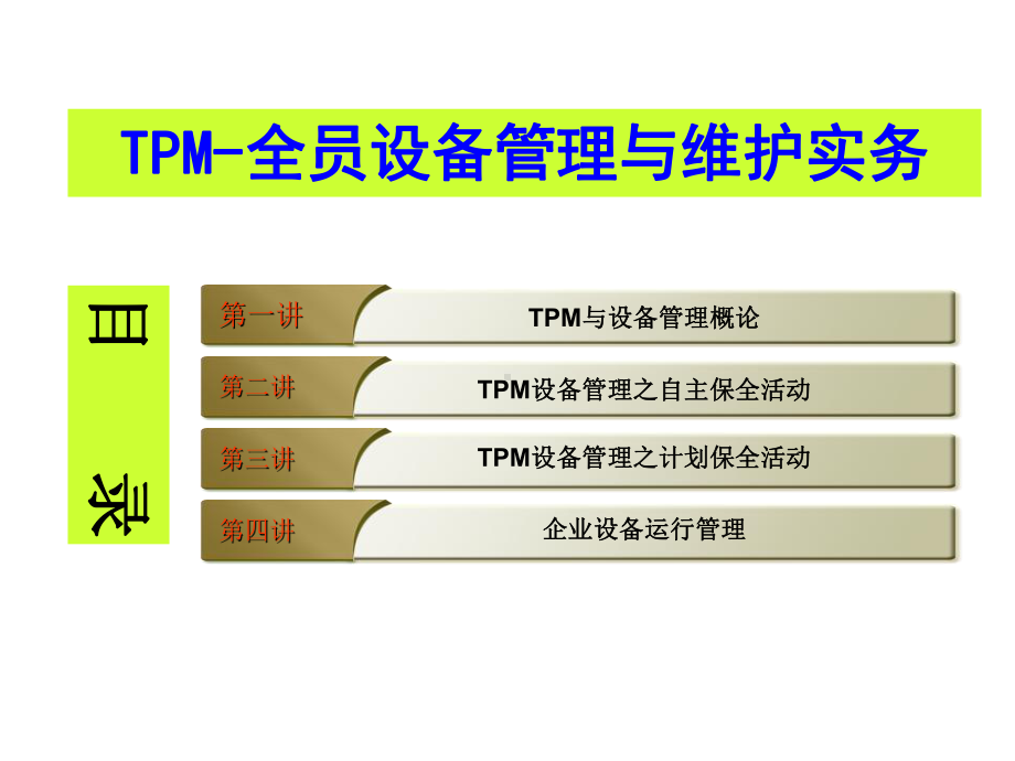 TPM-全员设备管理与维护课件模板.ppt_第2页