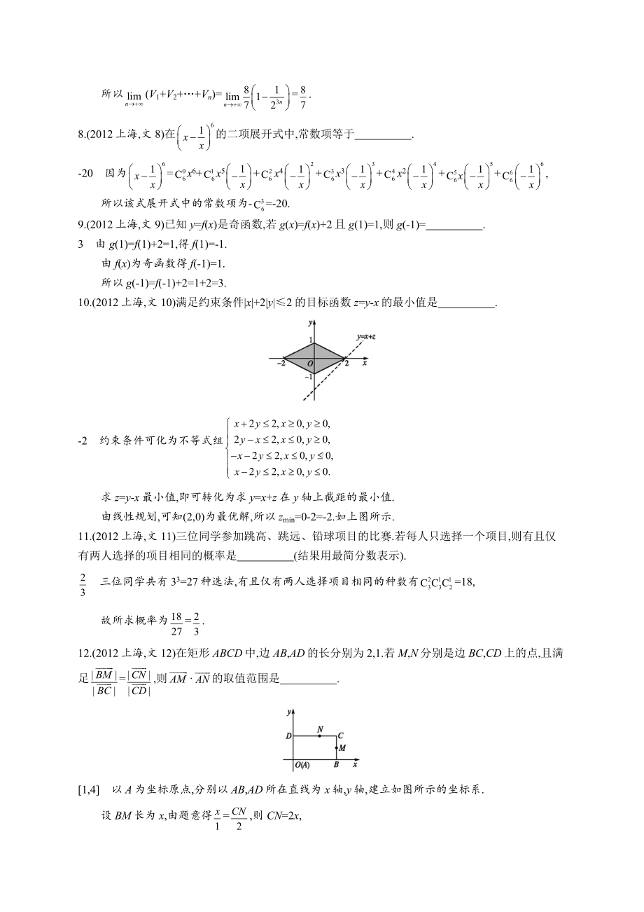 2012年普通高等学校招生全国统一考试数学(上海卷)文.docx_第2页