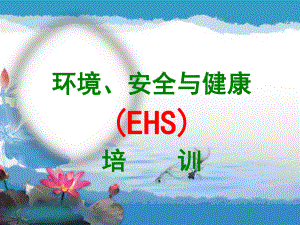 EHS讲座(培训)课件.ppt