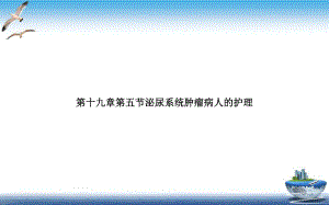 第十九章第五节泌尿系统肿瘤病人的护理优质课件.ppt