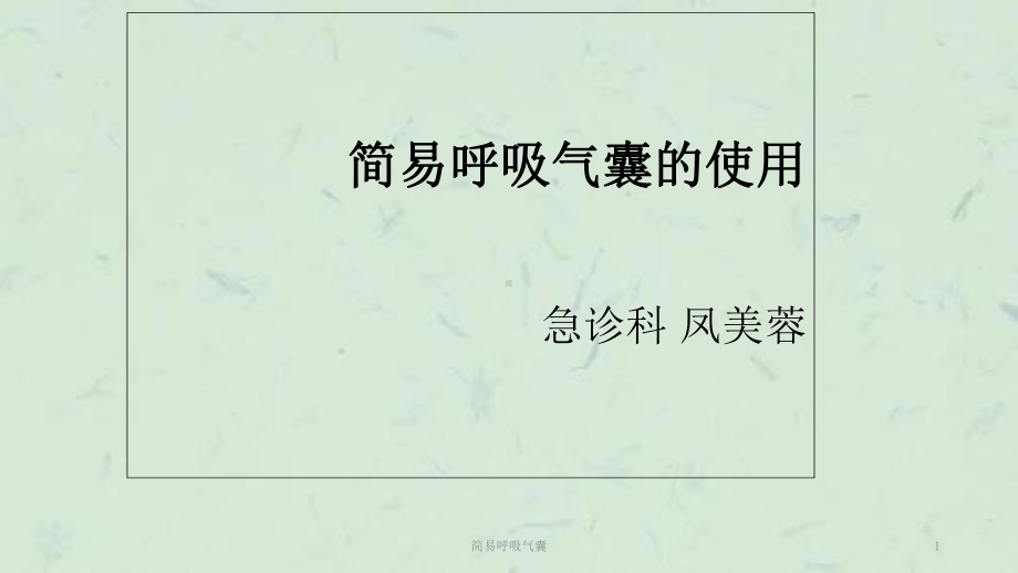 简易呼吸气囊课件.ppt_第1页