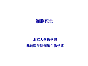 细胞生物学细胞死亡课件.ppt