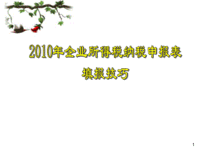 12月企业所得税纳税申报表填报技巧课件.ppt