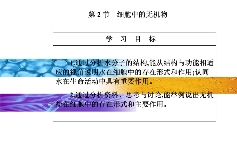 (新教材)细胞中的无机物优秀课件人教版1.ppt_第2页