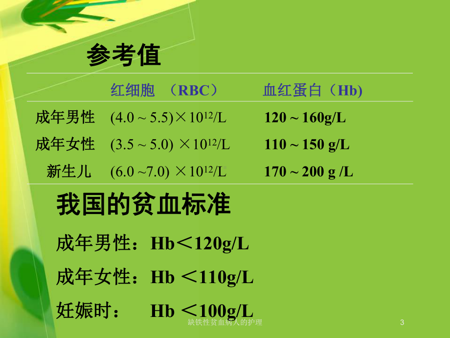 缺铁性贫血病人的护理培训课件.ppt_第3页