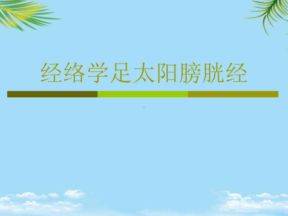 经络学足太阳膀胱经最全课件.ppt_第1页